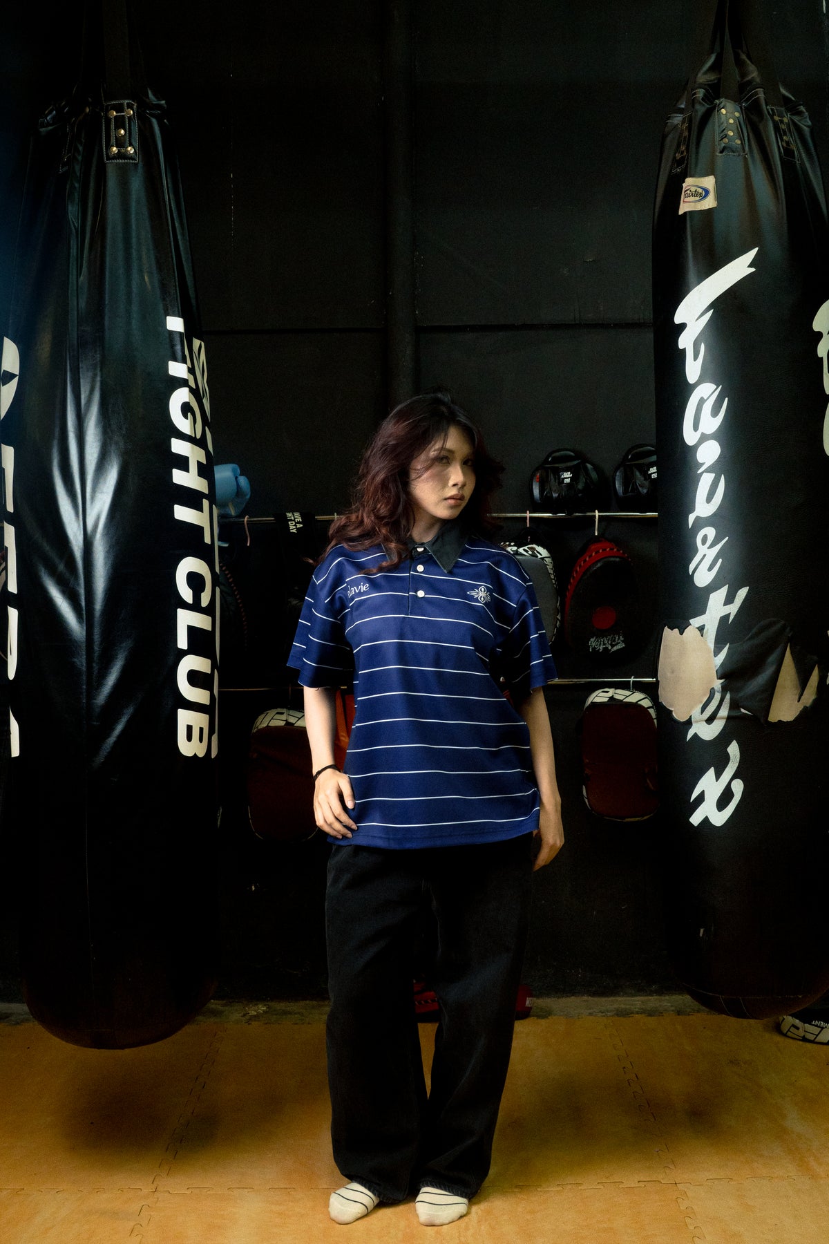 LE POLO RAYE - NAVY