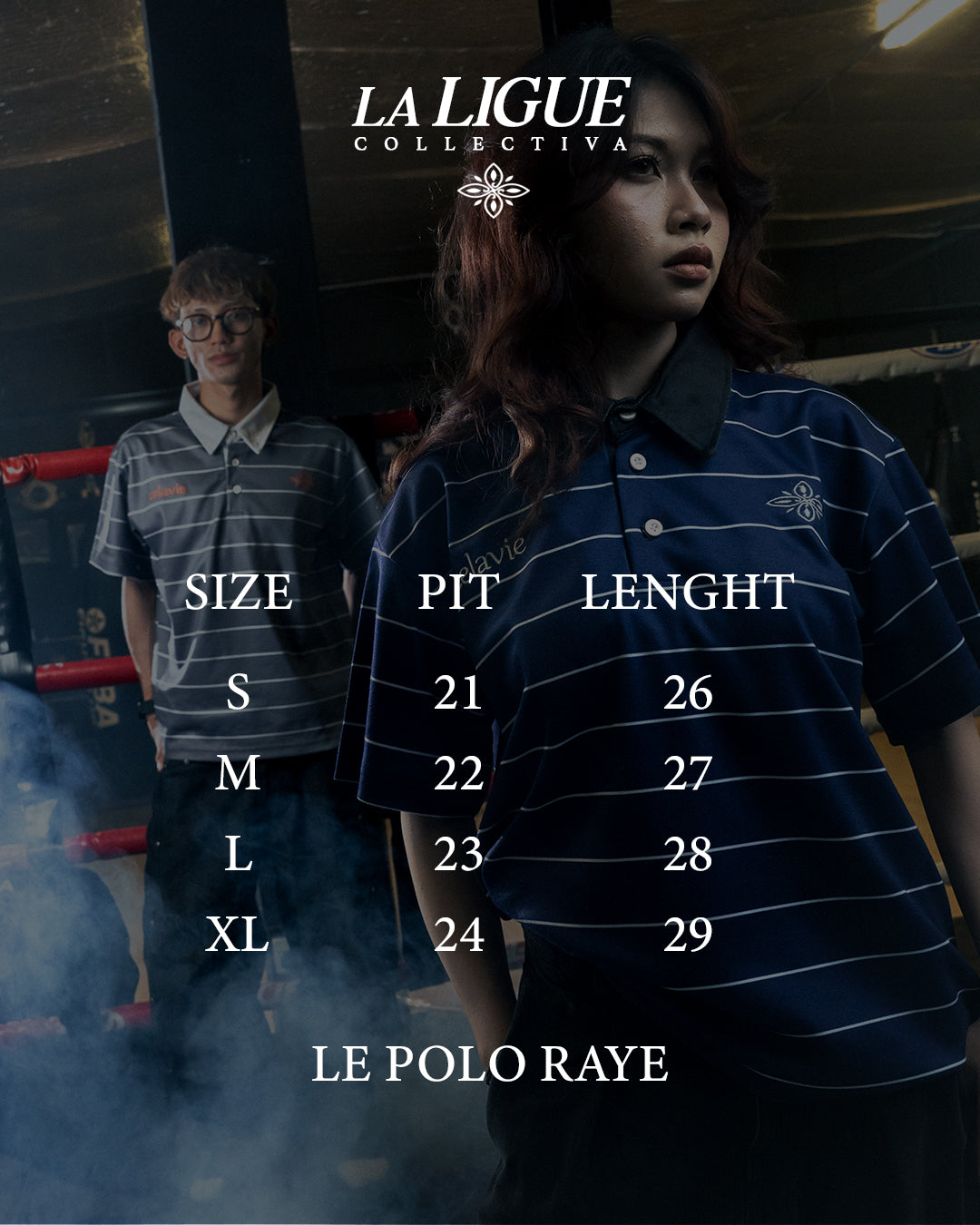 LE POLO RAYE - NAVY