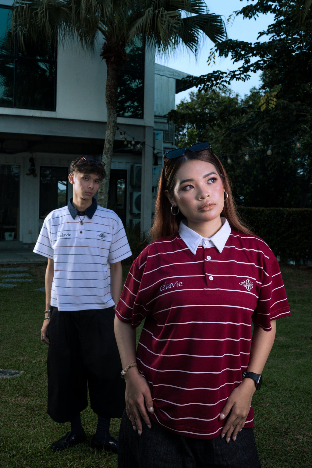 LE POLO RAYE - MAROON