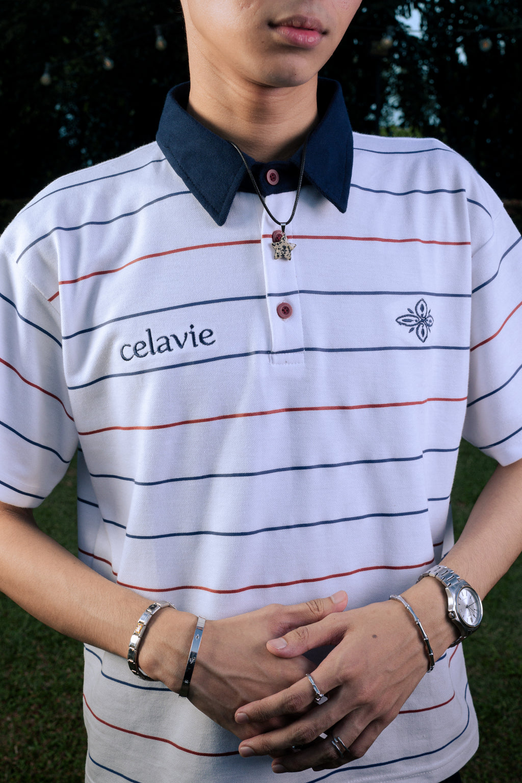 LE POLO RAYE - WHITE