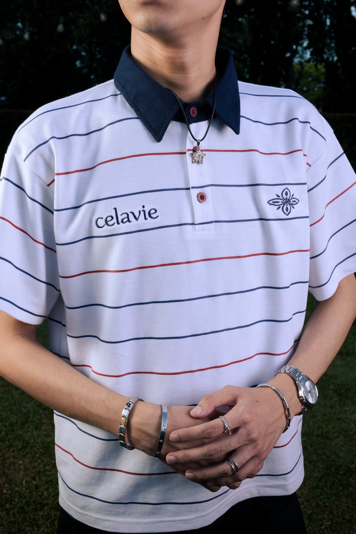 LE POLO RAYE - WHITE