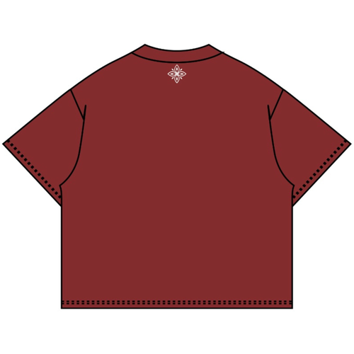 FLOWER GUIDE TEE MAROON