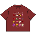 FLOWER GUIDE TEE MAROON