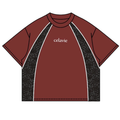 LACE REFLECTIVE TEE MAROON