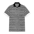 MONO STRIPE POLO BLACK