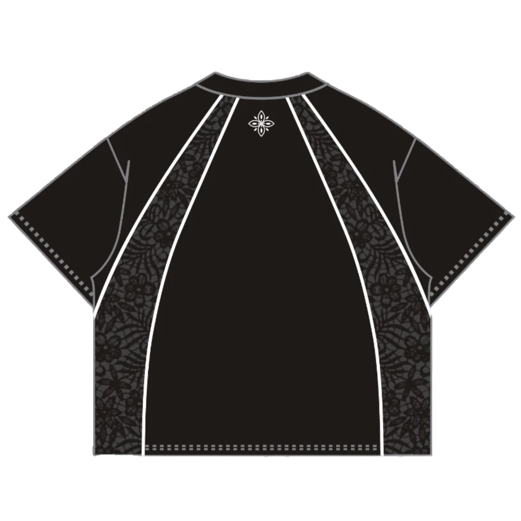 LACE REFLECTIVE TEE BLACK