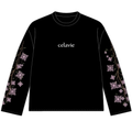 BLOSSOM WAFFLE TEE BLACK
